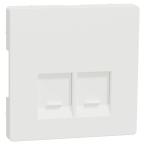  Enjo simple RJ45x2 blanc mat 