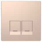  Enjo simple RJ45x2 champagne 