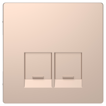  Enjo simple RJ45x2 champagne 