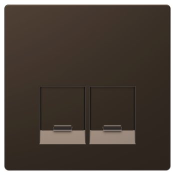  Enjo simple RJ45x2 mocca 