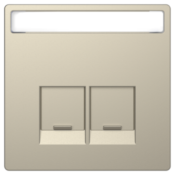  Enjo �tiquette RJ45x2 sable 