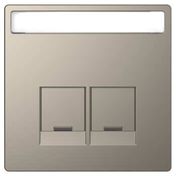  Enjo �tiquette RJ45x2 nickel 
