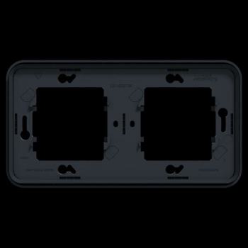  Cadre 2P gris horizon encastr� 