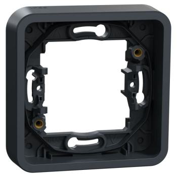  Cadre 1 poste gris encastr� 