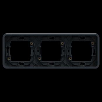  Cadre 3P gris horizon encastr� 