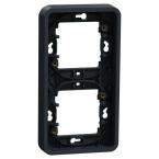  Cadre 2P gris vertica encastr 