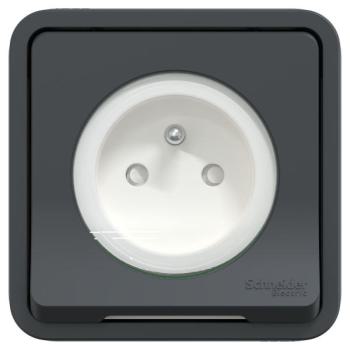  PC 2P+T GRIS CPLT ENCASTRE 