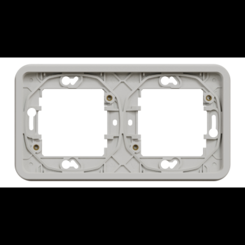  Cadre 2P blanc horizo encastr� 