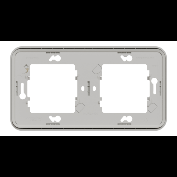  Cadre 2P blanc horizo encastr� 