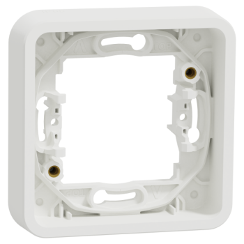  Cadre 1 poste blanc encastr� 