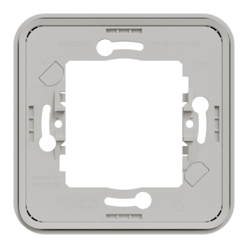  Cadre 1 poste blanc encastr� 