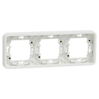  Cadre 3P blanc horizo encastr 