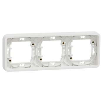  Cadre 3P blanc horizo encastr� 