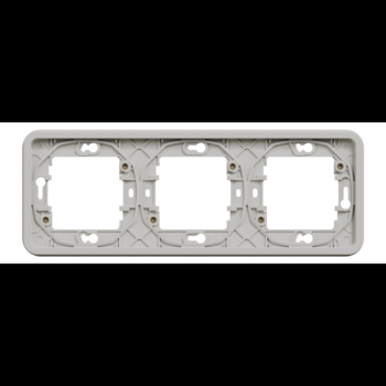  Cadre 3P blanc horizo encastr� 
