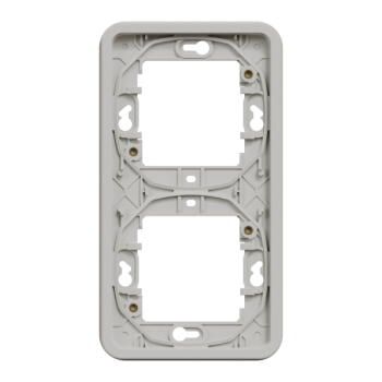  Cadre 2P blanc vertic encastr 