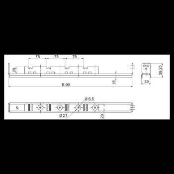  SUP.BARRE HORIZ.3200A 500 