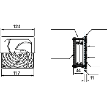  VENTILAT. 65M3-H115V NOIR 