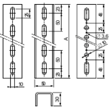  2 longerons standard 1696mm 