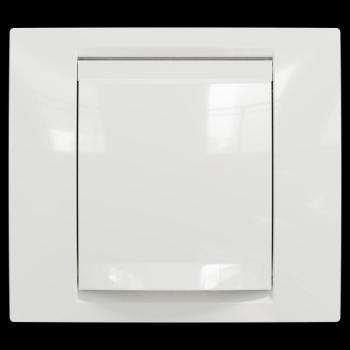  Plaque finition IP44 Blanc 1P 
