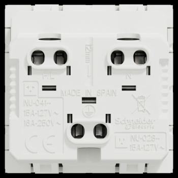  Prise std US 15A  2P+T blc 