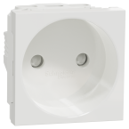  Prise 2P vis 2m Blanc 