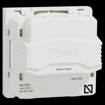  Prise 2P vis 2m Blanc 