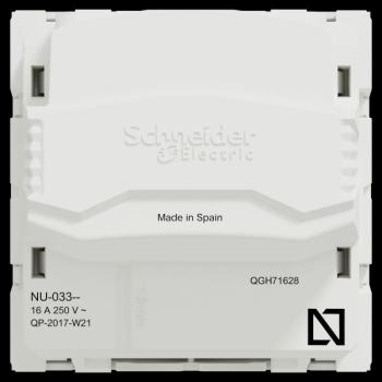  Prise 2P vis 2m Blanc 