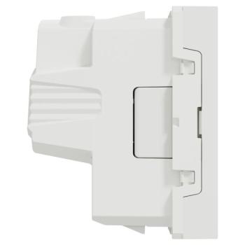  Prise 2P+T FR 90� vis Blanc 