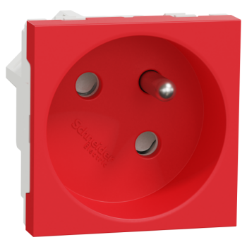  Prise 2P+T FR 45� rapide Rouge 