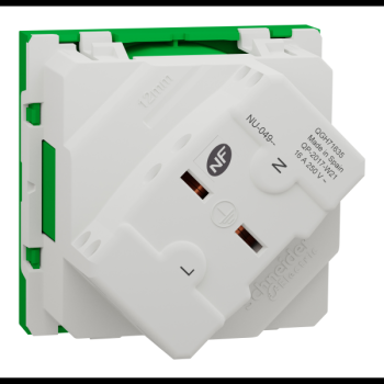  Prise 2P+T FR 45� rapide Vert 