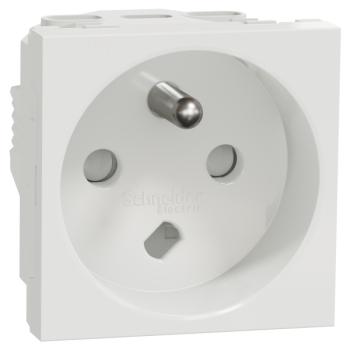  Prise 2P+T FR 90� vis d�tr Bla 