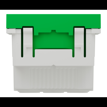  Prise 2P+T FR 90� aff rap Vert 