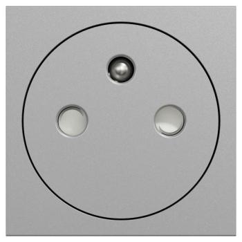  Prise 2P+T FR 90� affl rap Alu 