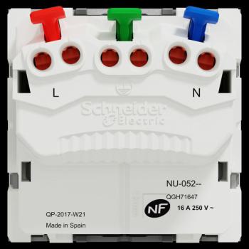  Prise 2P+T FR 90� affl rap Alu 