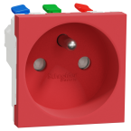  Prise 2P+T FR 90� rapide Rouge 