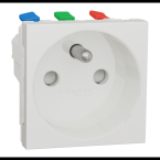  Prise 2P+T FR 90� rapide Blanc 