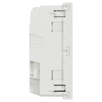  Prise 2x2P+T lum DE vis Blanc 