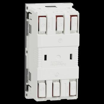  Prise 2x2P+T FR 45� rapide Alu 