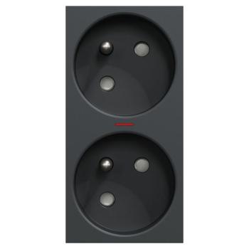  Prise 2x2P+T lumFR45� rap Bl A 