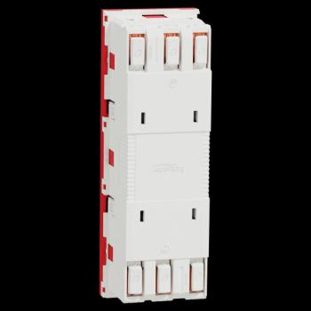  Prise triple 2P+T FR 45� Rouge 