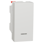  Poussoir lum local 10A 1m Blan 