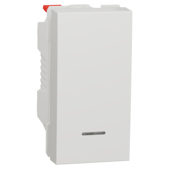  Poussoir lum local 10A 1m Blan 