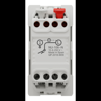  Poussoir lum local 10A 1m Blan 