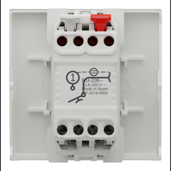  Poussoir lum local 10A 2m Blan 