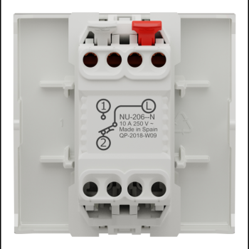  Poussoir lum local 10A 2m Bl A 