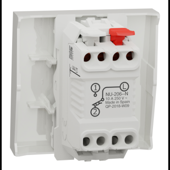  Poussoir lum local 10A 2m Bl A 