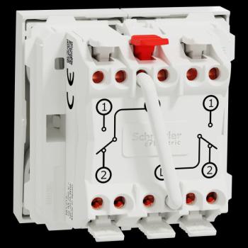  Double v-v 10A rap 2m Blanc 