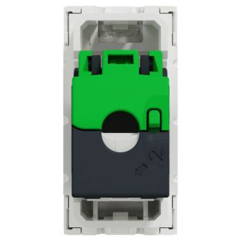  Prise RJ45 x1 cat6STP 1m Blanc 