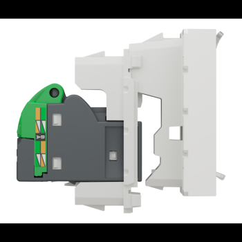  Prise RJ45 x1 cat6STP 2m Blanc 