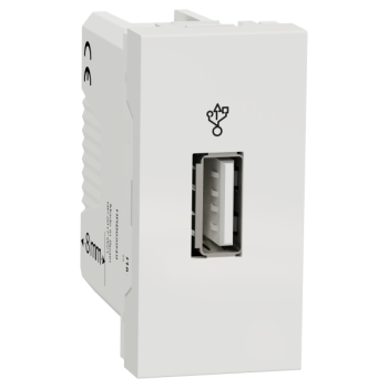  Prise USB data 1m Blanc 